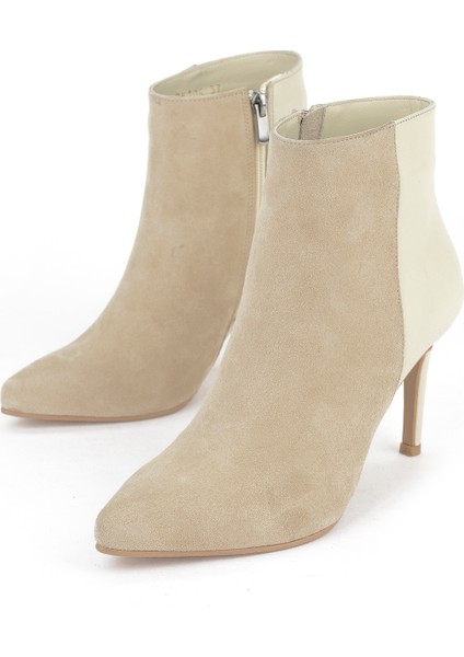 , Kadın Hakiki Deri Bot 1531030Z25104 Kum indirimleri