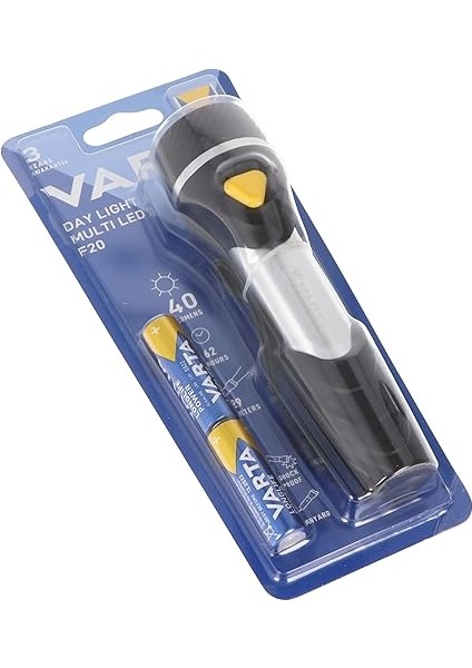 F20 Day Light Multi LED El Feneri, 9 LED (2 x Aa Longlife Power Pil, Ev, Kamp, Balıkçılık, Garaj, Acil Durum, Elektrik Kesintisi, Dış Mekan Için Ideal) fiyatları