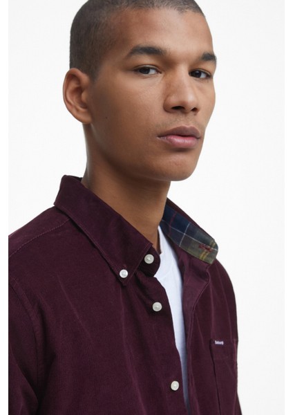 Ramsey Tailored Cord Gömlek RE89 Winter Red