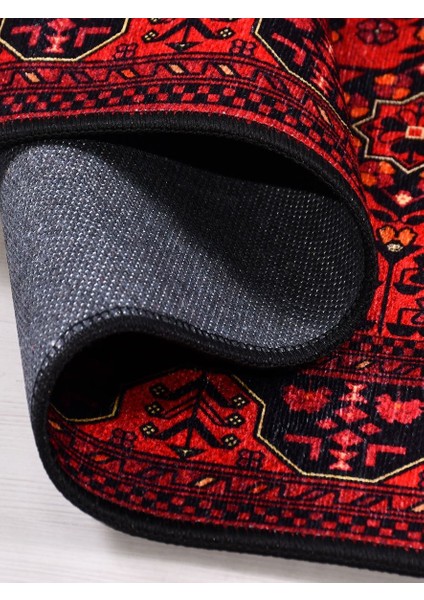 Otantik 1086 Vintage Baskı Halı Silinebilir Yıkanabilir Salon Antre Mutfak Halı Yolluk indirimleri