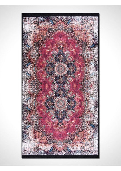 Otantik CL118 Vintage Baskı Halı Silinebilir Yıkanabilir Salon Antre Mutfak Halı Yolluk