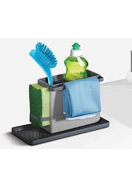 Tex - Plastik Modüler Mutfak Temizlik Düzenleyici, Gri fiyatları