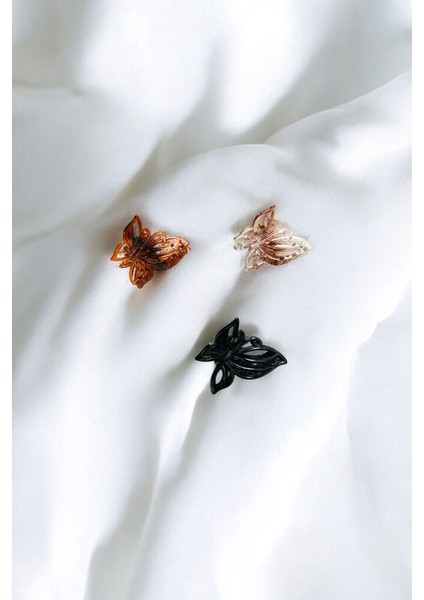 Kadın Kahverengi Tonlarında 3 Adet 4-5 cm 1. Sınıf Mandal Toka fiyatları