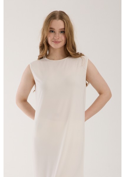 Kadın Sandy Kolsuz Uzun Elbise Astarı modelleri