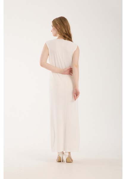 Kadın Sandy Kolsuz Uzun Elbise Astarı fırsatları