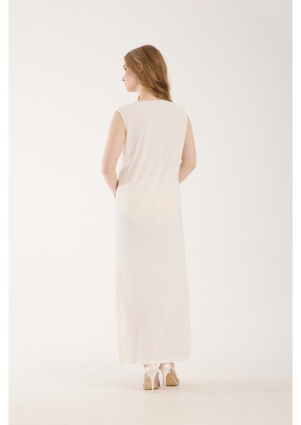 Kadın Sandy Kolsuz Uzun Elbise Astarı indirimleri