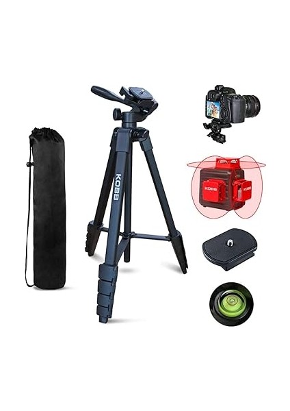 KBL16T 160CM Su Terazili Profesyonel Alüminyum Lazer Tripod modelleri