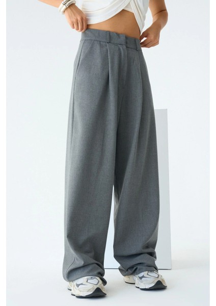 Kadın Yüksek Bel Palazzo Pantolon