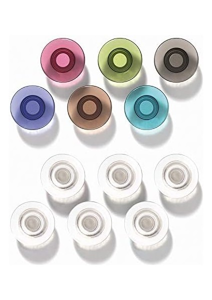 Güçlü Mıknatıslar, Cam Beyaz Tahta, Kuru Silme Tahtası, Büyük, Çeşitli Renkler, 12&apos;li Paket (85393) fiyatları