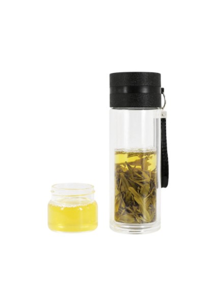 Paslanmaz Çelik Çift Camlı Bitki Çayı Demlik Termos – 2 Kat Cam Izgaralı Demleme Şişesi modelleri