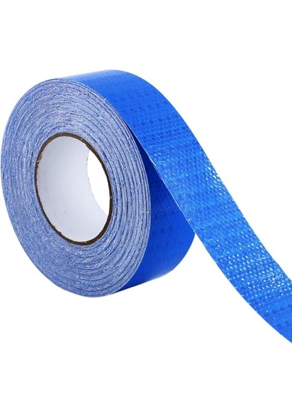 Parlayan Reflektörlü En 5 cm Onaysız Reflektif Ikaz Bandı 1 Metre Mavi Renk Şerit Bant