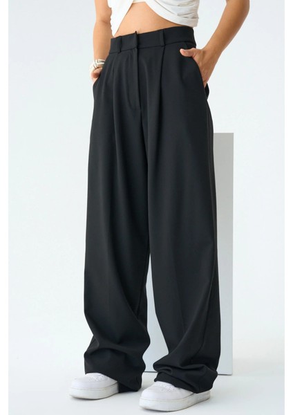 Kadın Yüksek Bel Palazzo Pantolon