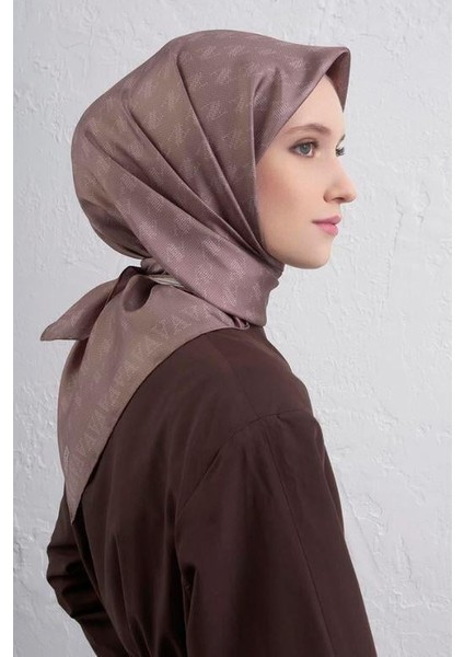 2025 Desenli Saf Ipek Twill Eşarp 9412-89 modelleri