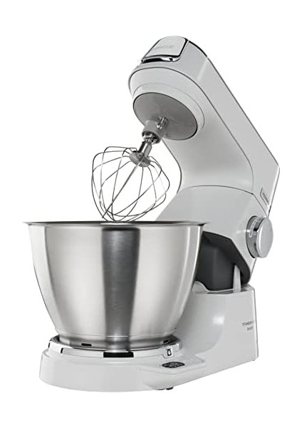 Titanium Chef, Tartılı KVC65.001WH - Mikser, Hamur Yoğurma Makinesi, 1200 Watt Güçlü Motor, 5 Lt Hazne, 3 Hazne Içi Aparat, Sıçrama Önleyici, Değiştirilebilir Renkli Kapak fiyatları