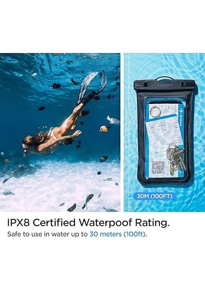 Aqua Shield Waterproof Ipx8 Sertifikalı Su Geçirmez Kılıf A601 Black - AMP04525 fırsatları