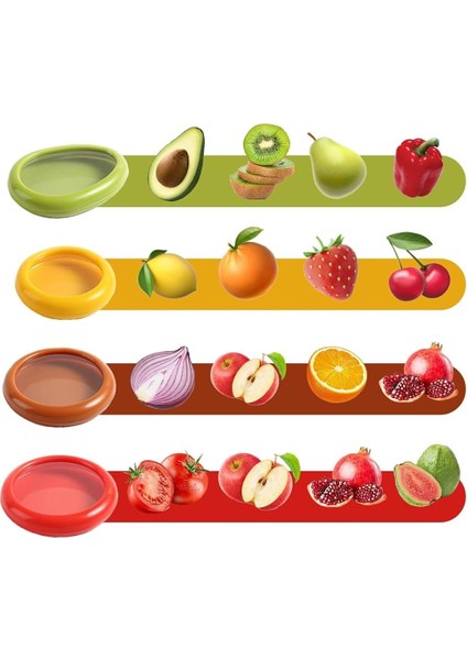 Nabunaga 4 Parça Gıda ve Meyve Saklama Kabı Avokado Koruyucu ve Domates, Limon Saklama Kabı indirimleri