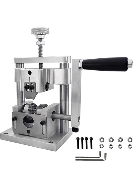 Taşınabilir Ev Tipi Tel Soyma Makinesi Alüminyum Alaşımlı Manuel Tel Soyma Aleti Hurda Bakır Kablo Soyma Makinesi El Kranklı El Elektrikli Matkap ile 2-20MM Tel Için Kullanın