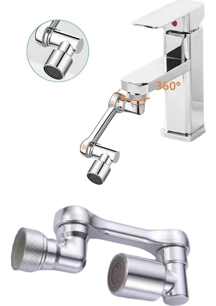 Dönebilen Musluk Başlığı Akrobat Mutfak Banyo Musluk Ucu Başlığı Oynar Başlıklı