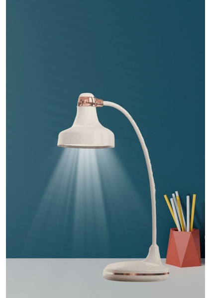 BUFFER® Dokunmatik 3 Farklı LED Işıklı Çalışma Masası Üstü Lamba