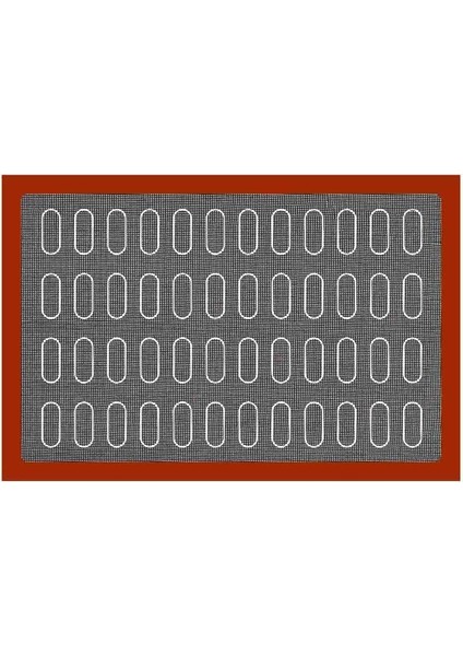 Silikon Delikli Mat Büyük ve Küçük Ekler 40X60 cm