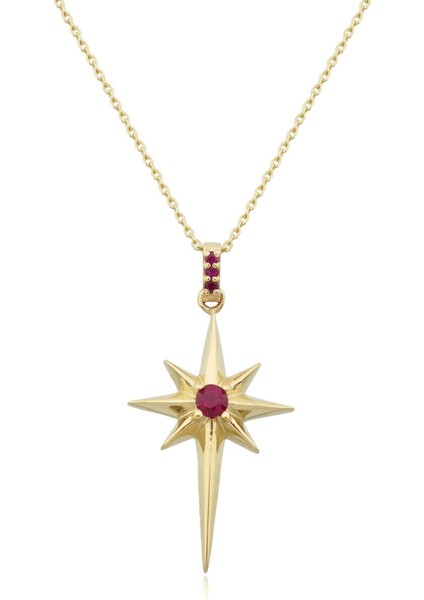 Kuzey Yıldızı Yakut Kolye