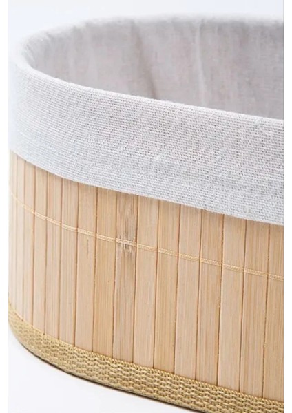 Bambu 3 Lü Sepet Seti Banyo Sepeti Mutfak Sepeti Doğal Astarlı Kozmetik Dolap Içi Çok Amaçlı Düzenleyici modelleri