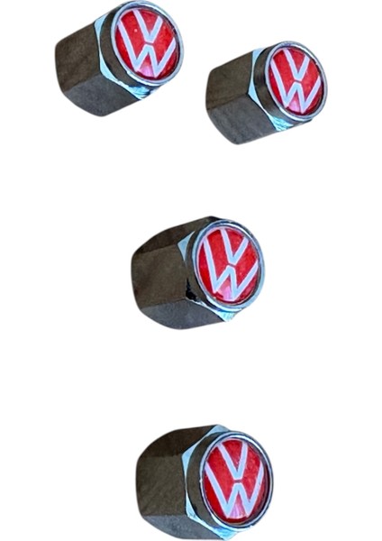 Logolu Metal Kırmzı Renk 4 Adet Sibop Kapak fiyatları