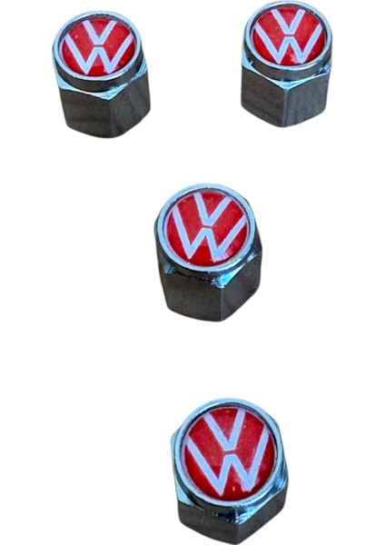 Logolu Metal Kırmzı Renk 4 Adet Sibop Kapak modelleri