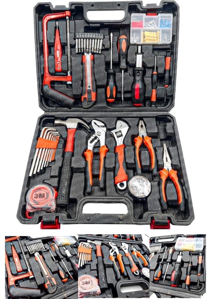 105 Parça Özel Alışım Çelik Professıonel Alet Takım Seti Avadanlık Pense Set.