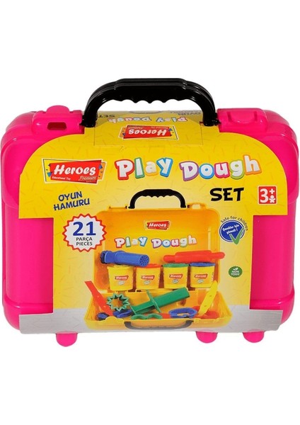 ERN-597 Heroes Premium Çantalı Oyun Hamuru Seti