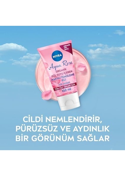 Nıvea Aqua Rose Organik Gül Suyu Içeren Makyaj Temizleme Jeli 150 Ml, Nemlendirici, Canlandırıcı fiyatları