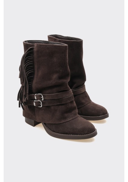 Leros Kahverengi Hakiki Deri Süet Bot fiyatları