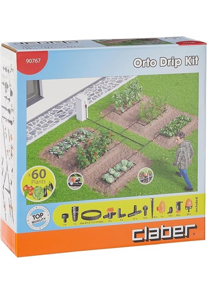 90767 Orto Drıp Kıt Damlama Sulama Sistemi Kiti- 25 Metre