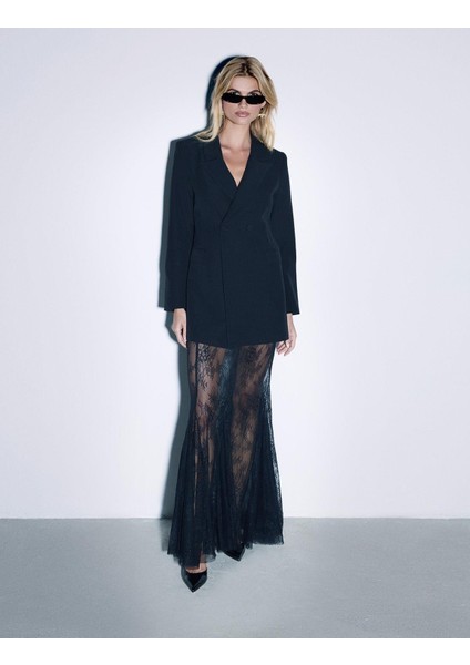 Klaudi Ceket Etek Siyah Kadın Takım modelleri