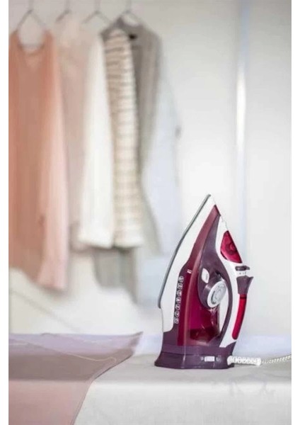 Seramik Tabanlı Kırmızı 2200 Watt Şok Buharlı Ütü