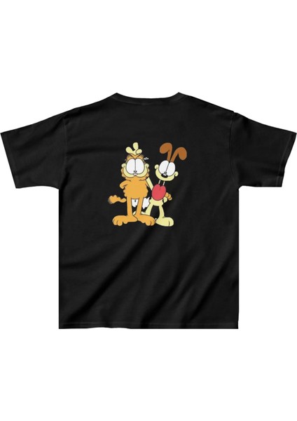 Çocuk Unisex Baskılı T-Shirt - Siyah fiyatları