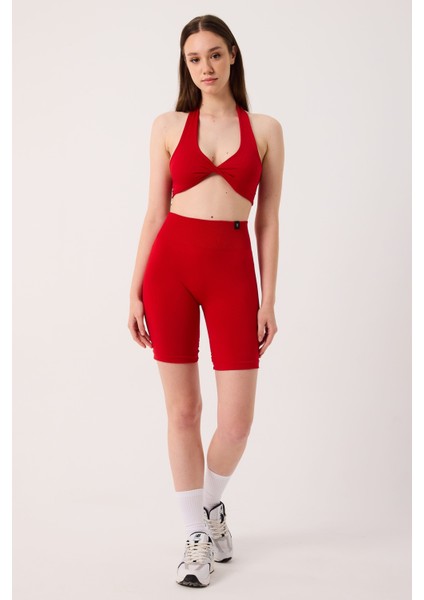 Amara Spor Şort Yüksek Bel Esnek Şekillendirici ve Toparlayıcı Seamless Tayt Kısa Şort fırsatları