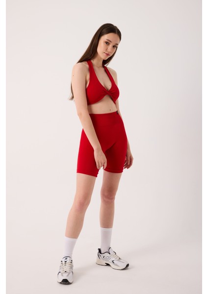 Amara Spor Şort Yüksek Bel Esnek Şekillendirici ve Toparlayıcı Seamless Tayt Kısa Şort indirimleri