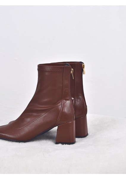 Loli Kahverengi Likralı Topuklu Kadın Bot fırsatları