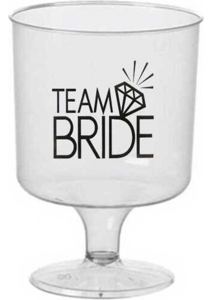 Kadeh Akrilik 180 cc Şeffaf Brıde To Be Pk:6