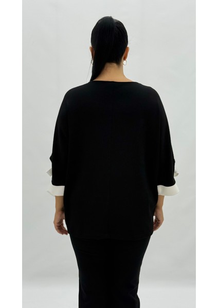 Büyük Beden Arı Motifli Taşlı Inci Detaylı Oversize Kısa Kol Kadın Tişört fırsatları