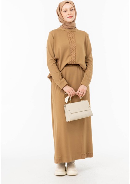 2518-TE-25K_R141 Modal Tunik & Etek Takım