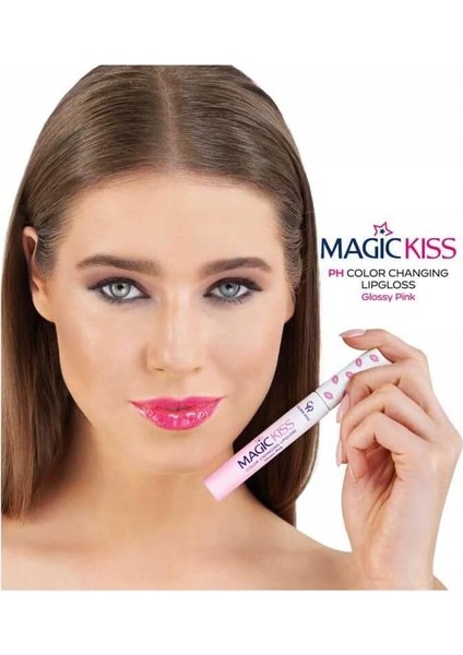 Rose Magic Kiss Color Changing Lipgloss - Renk Değiştiren Dudak Parlatıcısı fırsatları
