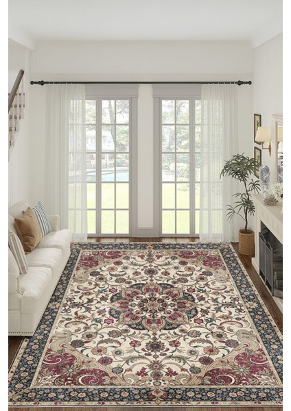 Yeni Desen Yıkanabilir Kaymaz Tabanlı Bohem Tarz Dijital Baskı Salon Halısı, Yumuşak Dokulu Lüks Halı Modeli ve 40 x 60 Bordo Renk Dikdörtgen Halı fiyatları