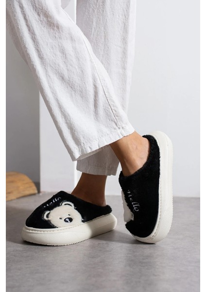 Kadın Peluş Panduf Kışlık Dikişli Yıkanabilir Sıcak Tutan Kürklü Hafif Kaymaz Rahat Taban fırsatları