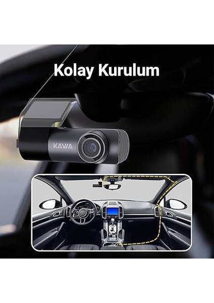 D5 2k 1296P Wdr Wifi 135° Geniş Açı Lens Araç Kamerası indirimleri