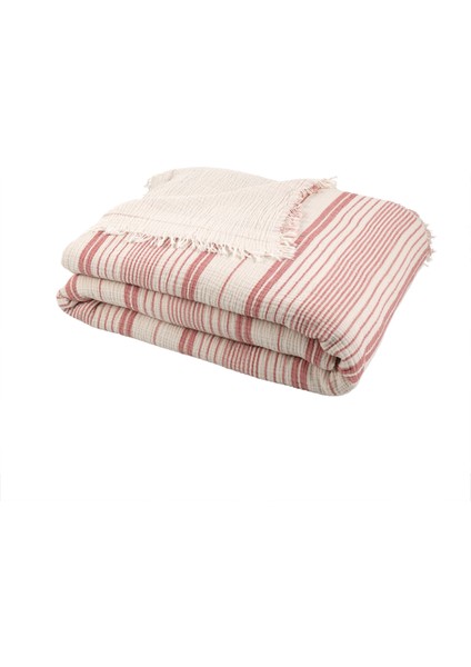 Çizgili, Çift Kişilik 4 Kat Müslin Yatak Örtüsü, Koltuk Örtüsü, Battaniye, Tv Battaniyesi fırsatları