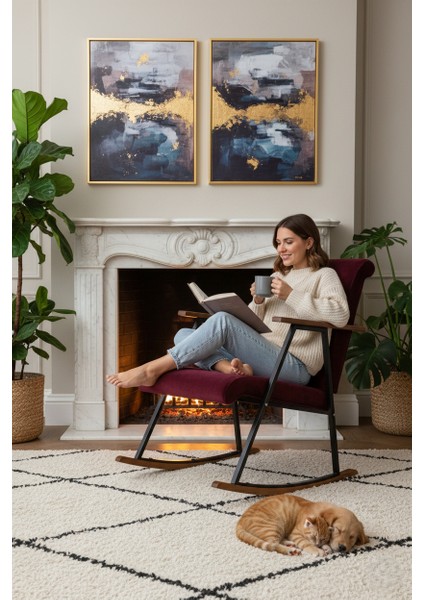 Sallanan Koltuk | Sallanır Tv Koltuğu | Dinlenme & Rahatlama Sandalyesi | Ahşap Detaylı