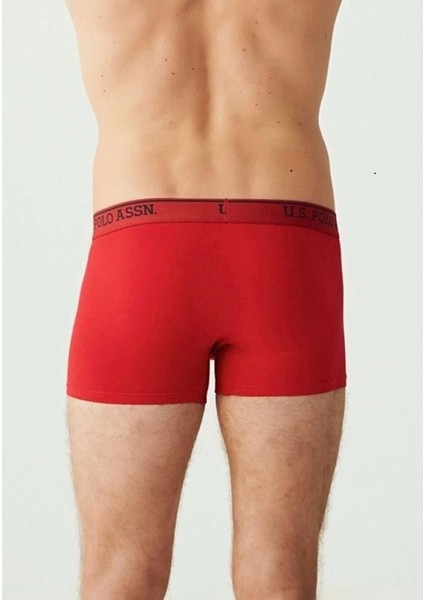 Erkek 3'lü Boxer -Kırmızı-Beyaz-Lacivert -TLY80097K