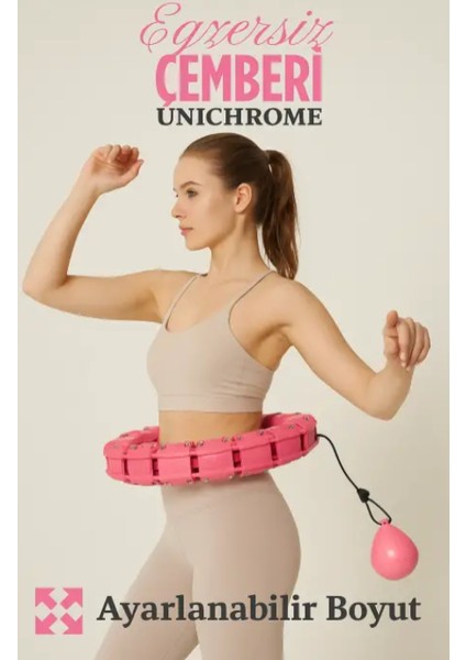 Egzersiz Çemberi Egzersiz Halkası Ağırlıklı Bel Karın Kalça Bölgesi Ayarlanabilir